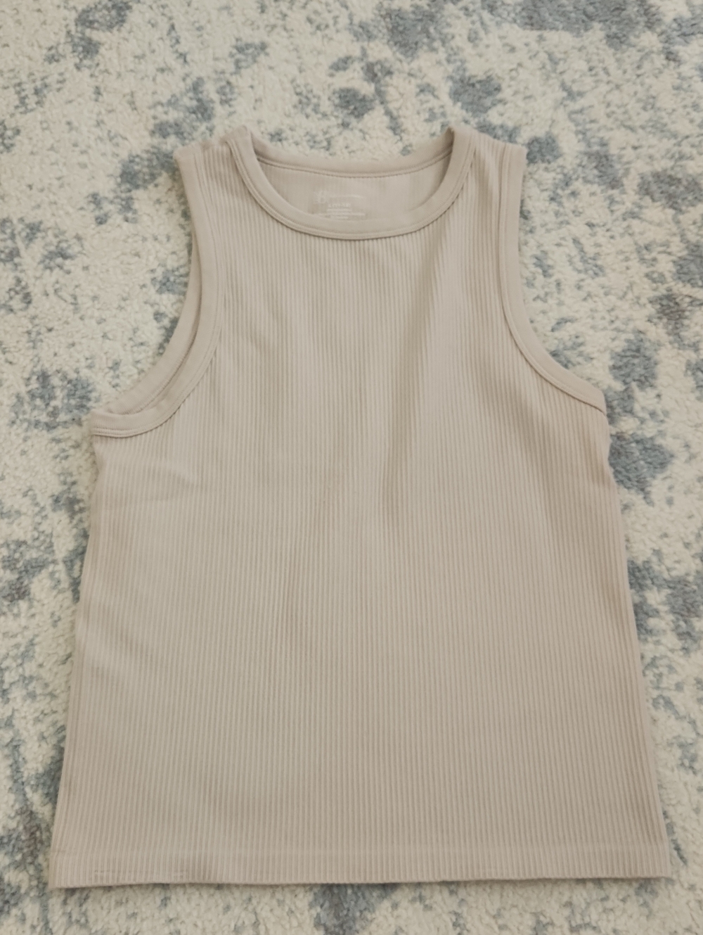 (Youth Large) No Boundaries Ribbed Tank Top In Tan